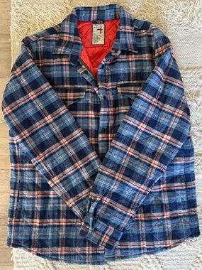 Relwen Quilted Flannel Shirt Jacket